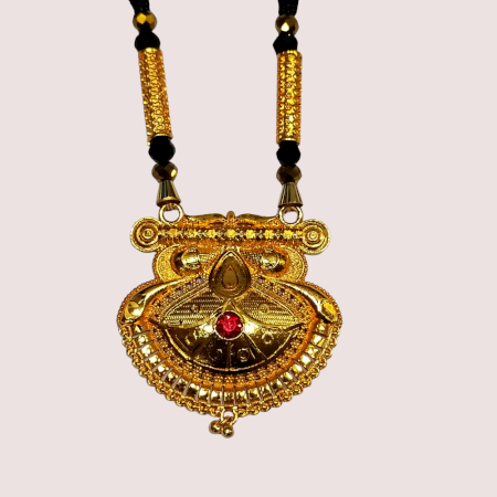Handmade Brass Alloy Sacred Love Traditional Mangalsutra Necklace
